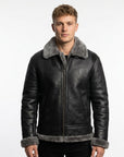 Zayden | Shearling Men’s Coat with Rugged Style