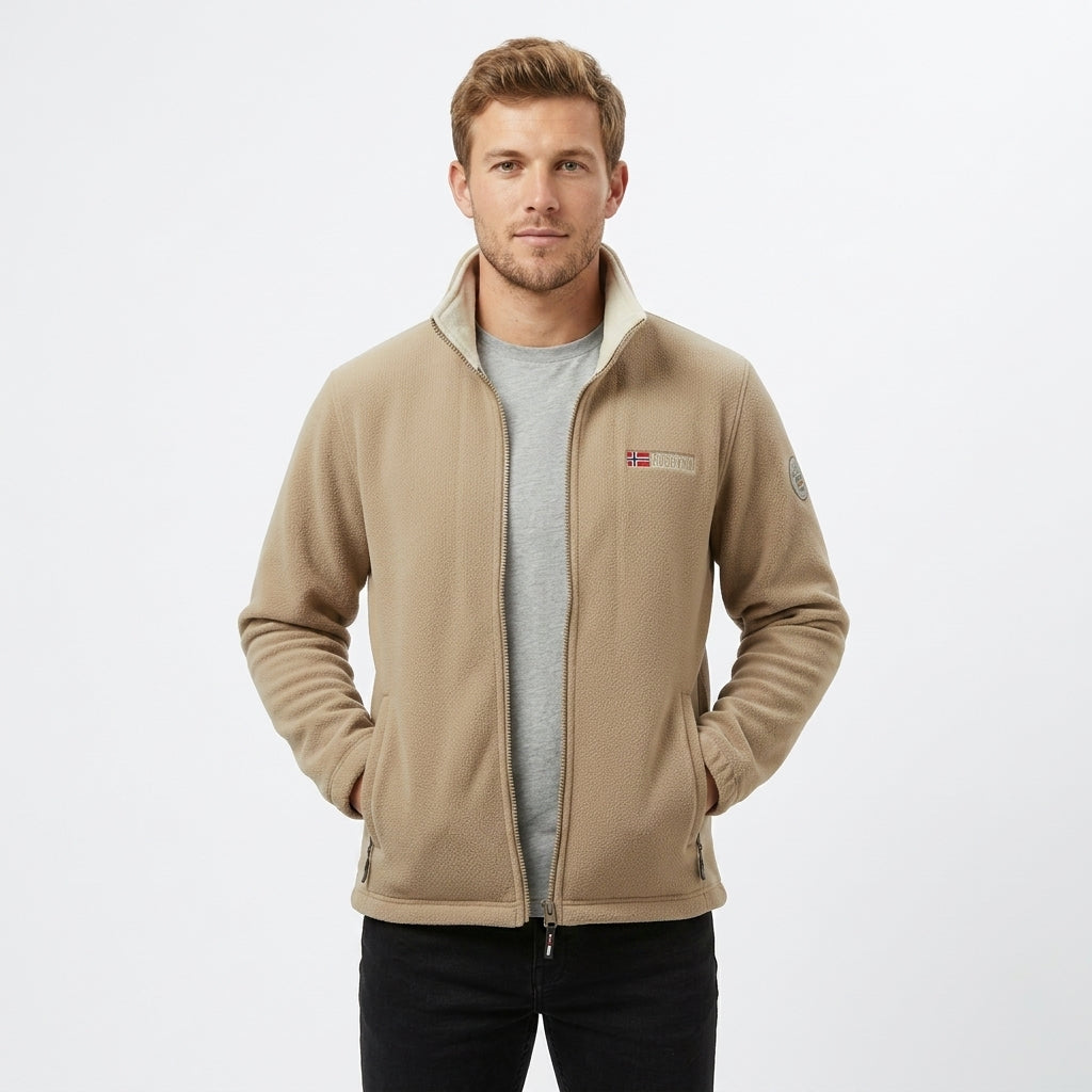 Declan | Fleece-Lined Men’s Coat for Outdoor Comfort