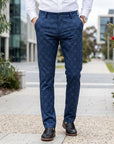 Finley | Tailored Men’s Trousers with Checked Design