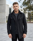 Braxton | Men’s Trench Coat with Refined Fit