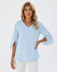 Zara | Women’s Blouse with Flattering V-Neck Design