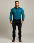 Isaac | Men's Shirts with Stand-Up Collar