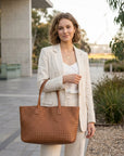 Brielle | Women’s Tote Bag with Handwoven Texture