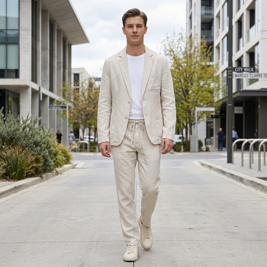 Nolan | Linen Men's Set for Smart Casual Looks