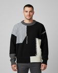 Rowan | Colorful Patchwork Men's Sweater for Casual Style