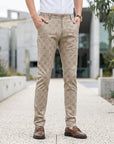 Finley | Tailored Men’s Trousers with Checked Design