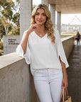 Zara | Women’s Blouse with Flattering V-Neck Design