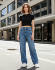 Emma | High-Waist Straight-Leg Jeans
