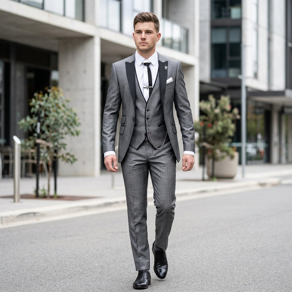 Rylan | Sophisticated Three-Piece Men’s Set with Linen Style