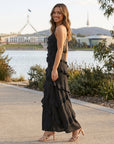 Harper | Elegant Maxi Dress with Ruffled Design