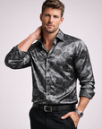 Reid | Gloss Finish Men’s Shirt with Modern Edge