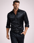 Reid | Gloss Finish Men’s Shirt with Modern Edge