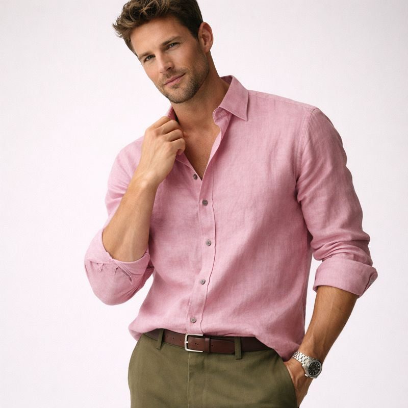 Owen | Linen Blend Men’s Shirt with Timeless Appeal