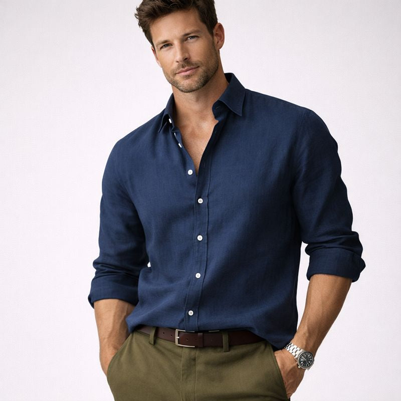Owen | Linen Blend Men’s Shirt with Timeless Appeal