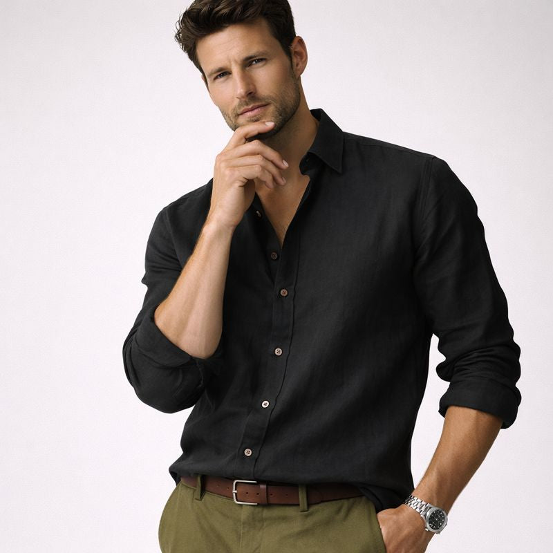 Owen | Linen Blend Men’s Shirt with Timeless Appeal