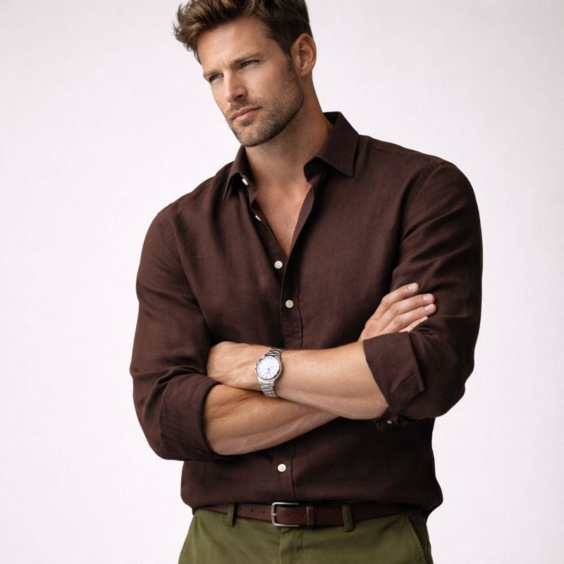 Owen | Linen Blend Men’s Shirt with Timeless Appeal