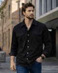 Grayson | Ribbed Texture Men’s Shirt for Modern Outfits