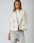 Clara | Cropped Double-Breasted Jacket Women 0