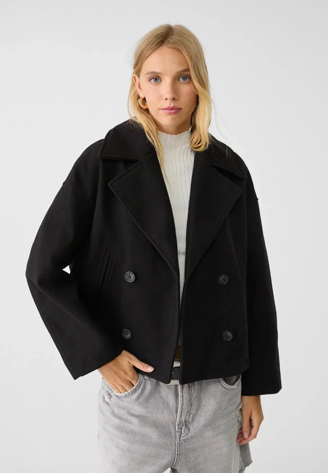 Clara | Cropped Double-Breasted Jacket Women 1