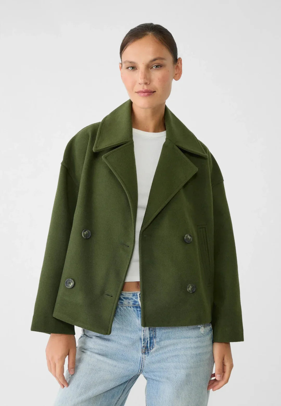 Clara | Cropped Double-Breasted Jacket Women 2