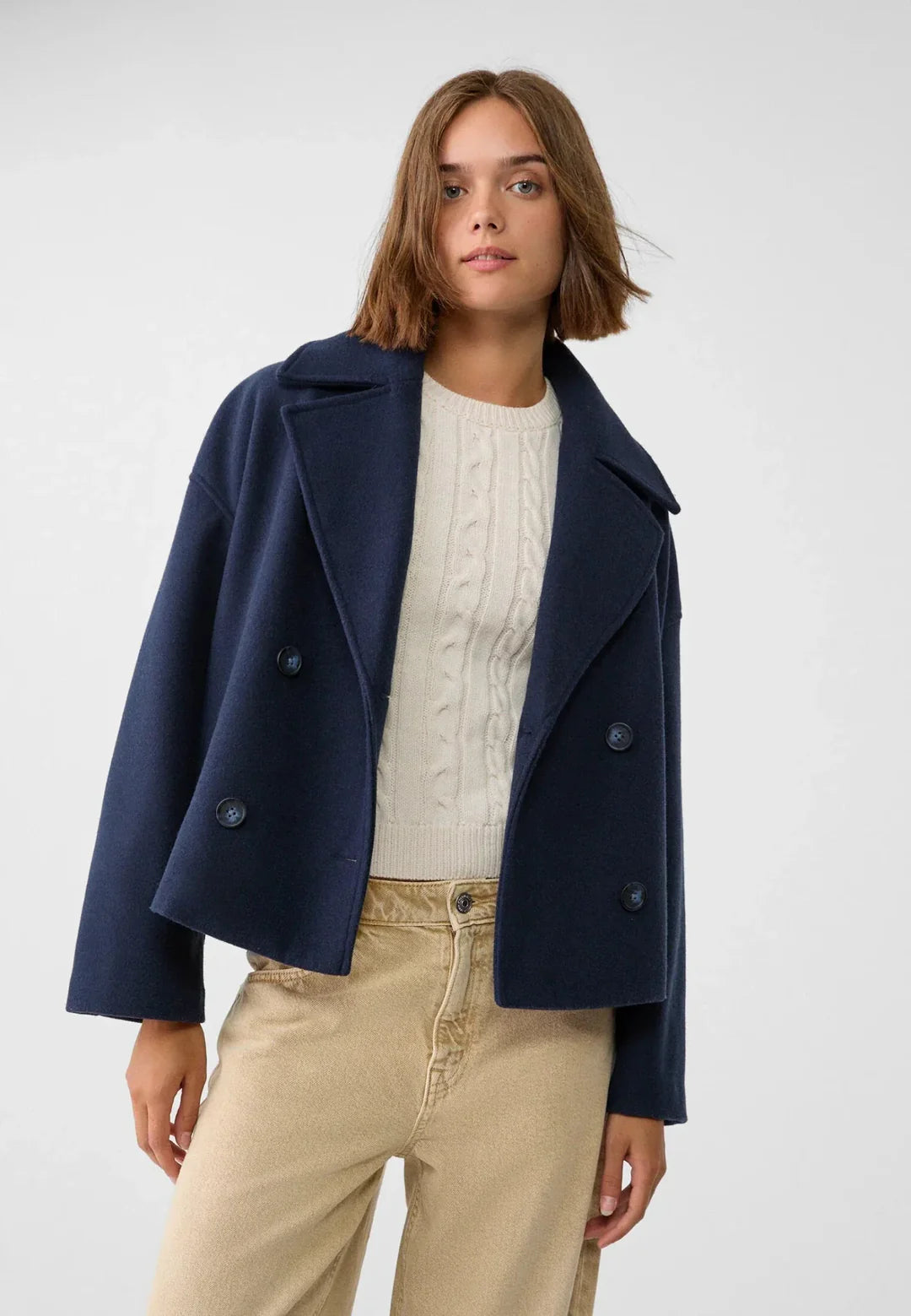 Clara | Cropped Double-Breasted Jacket Women 3