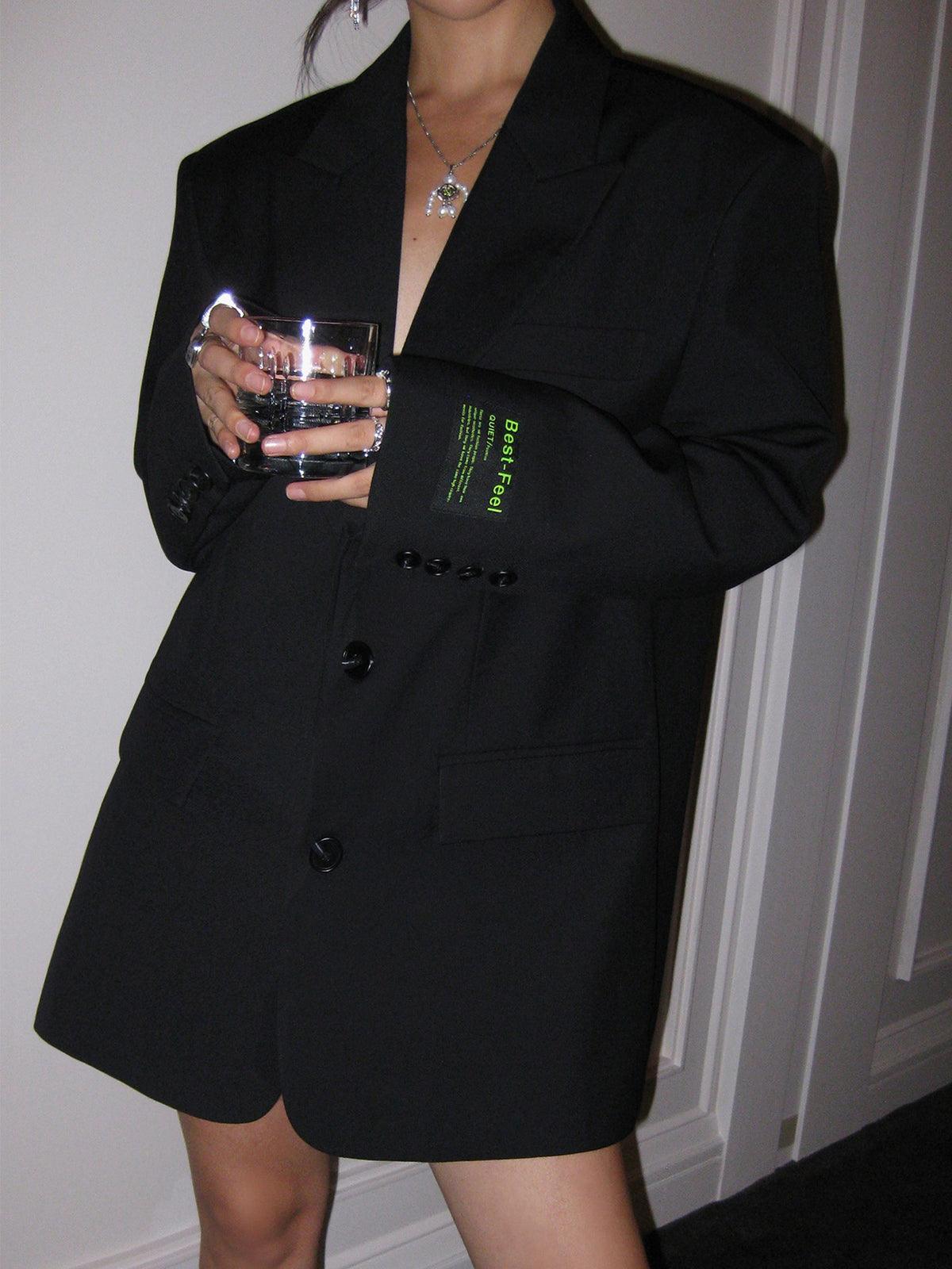 Emily | Womens Black Blazer Jacket Elegance 8