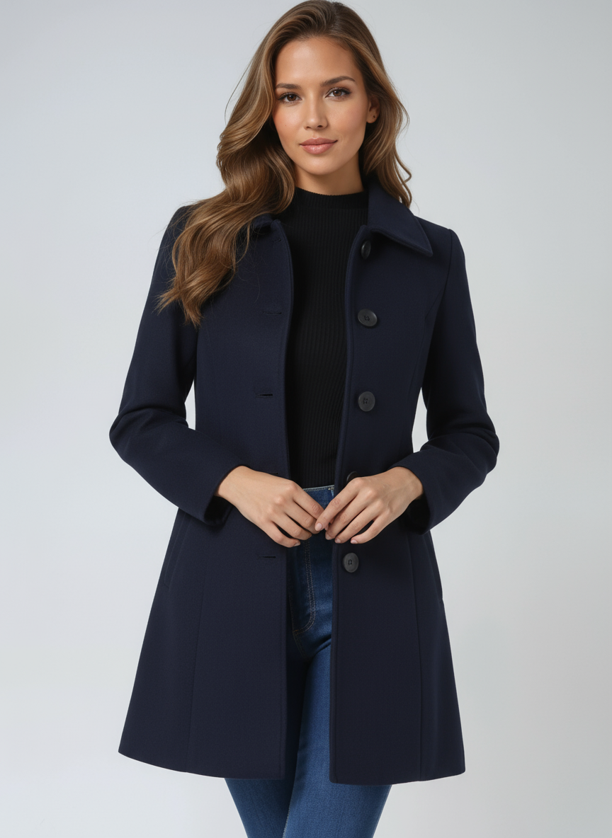 Emma | Elegant Black Trench Coat Women 10