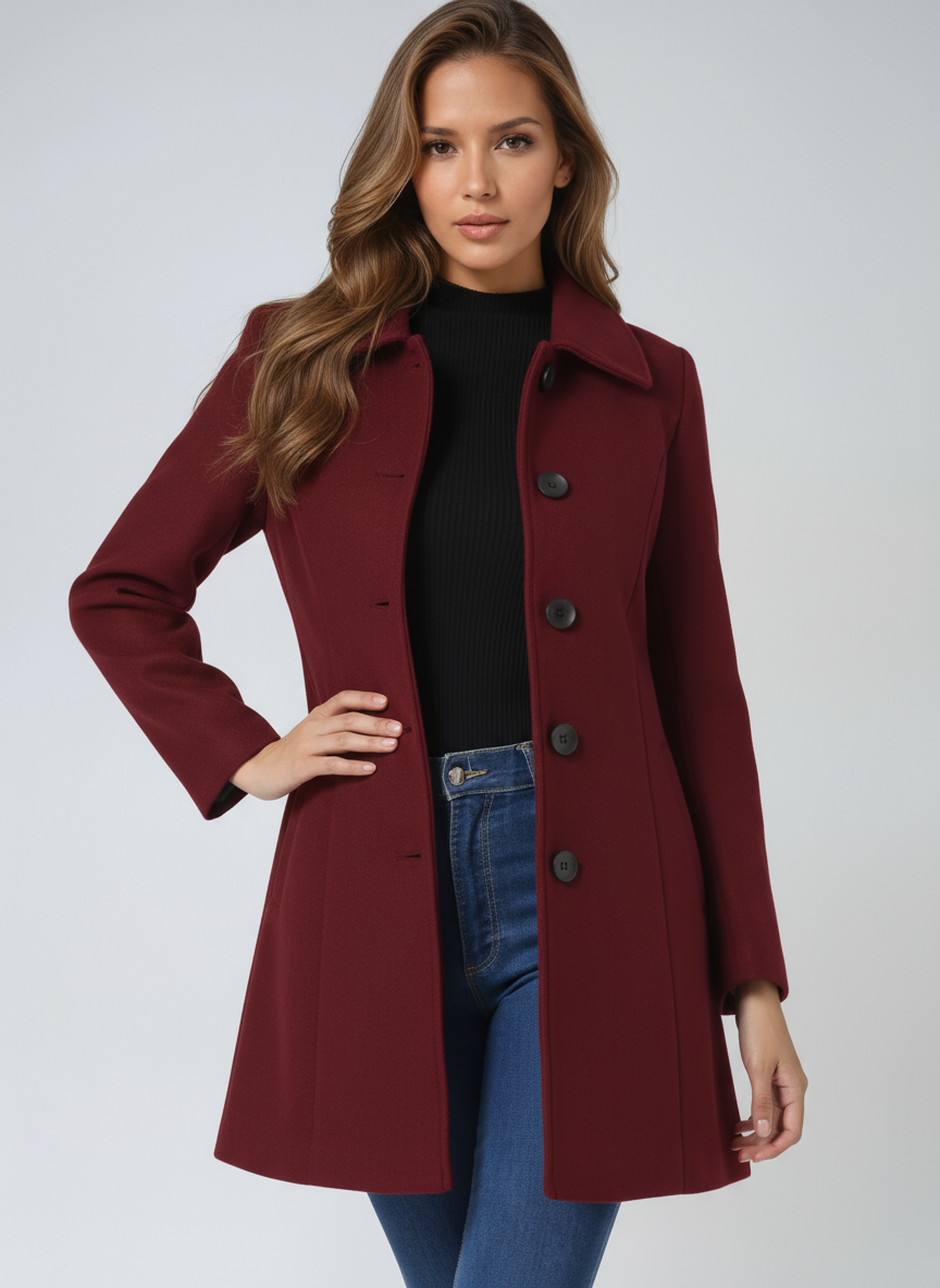 Emma | Elegant Black Trench Coat Women 5