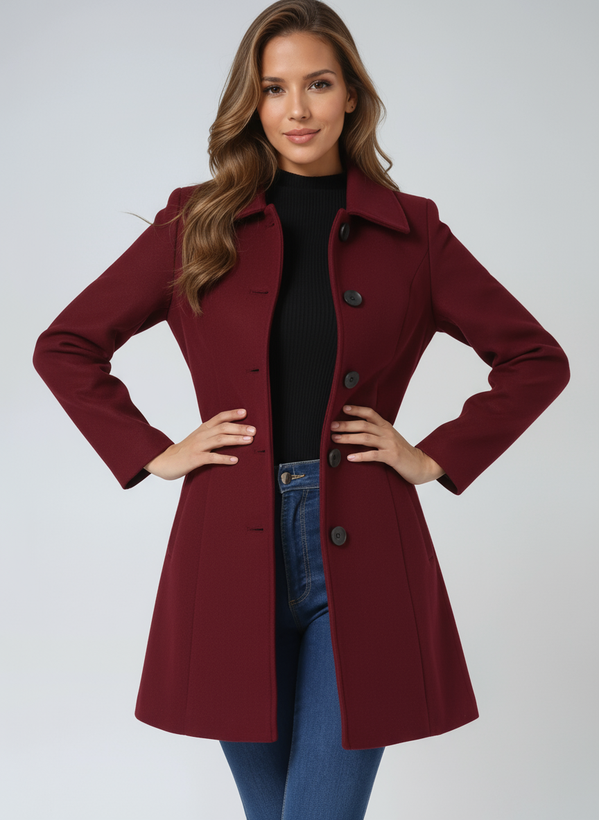 Emma | Elegant Black Trench Coat Women 6
