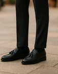 Ethan | Black Mens Loafers with Classic Design 8