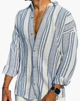Ethan | Men's Dress Shirt with Vertical Stripes 0
