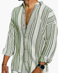 Ethan | Men's Dress Shirt with Vertical Stripes 3
