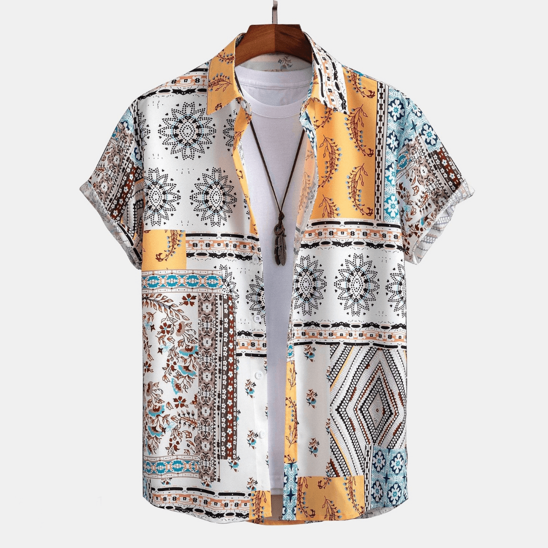 Ethan | Mens Pajama Set Shorts and Shirt Set 1