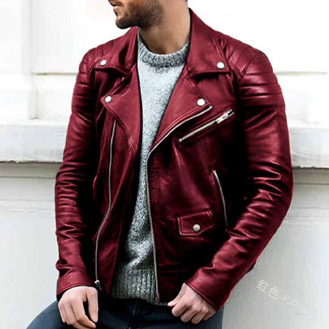 Ethan | Stylish Leather Biker Jacket 3