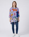 Valencia | Long Sleeve Women’s Blouse with Artistic Design