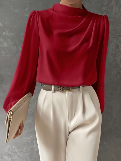 Isabella | Elegant Blouse with Bishop Sleeves 12