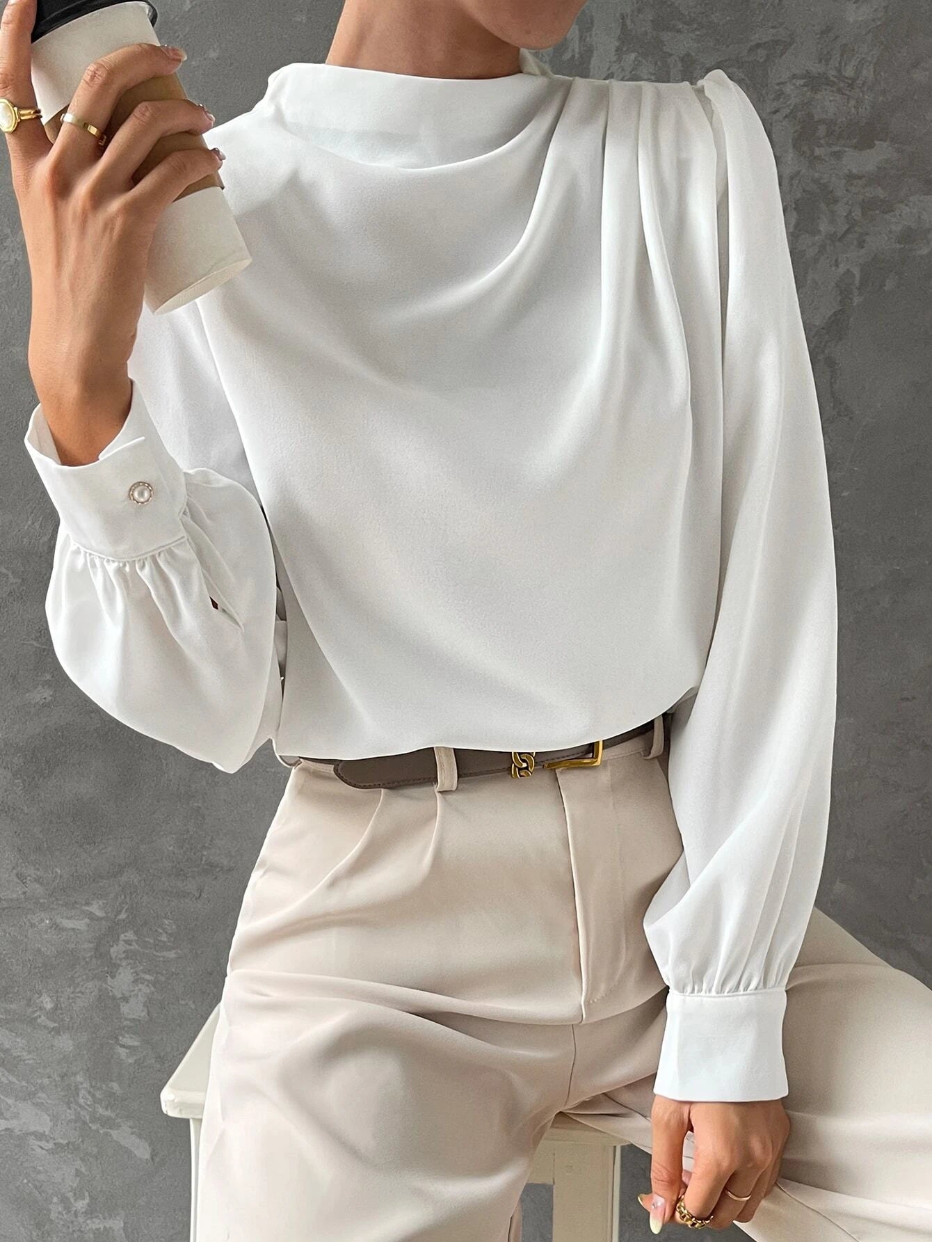 Isabella | Elegant Blouse with Bishop Sleeves 3