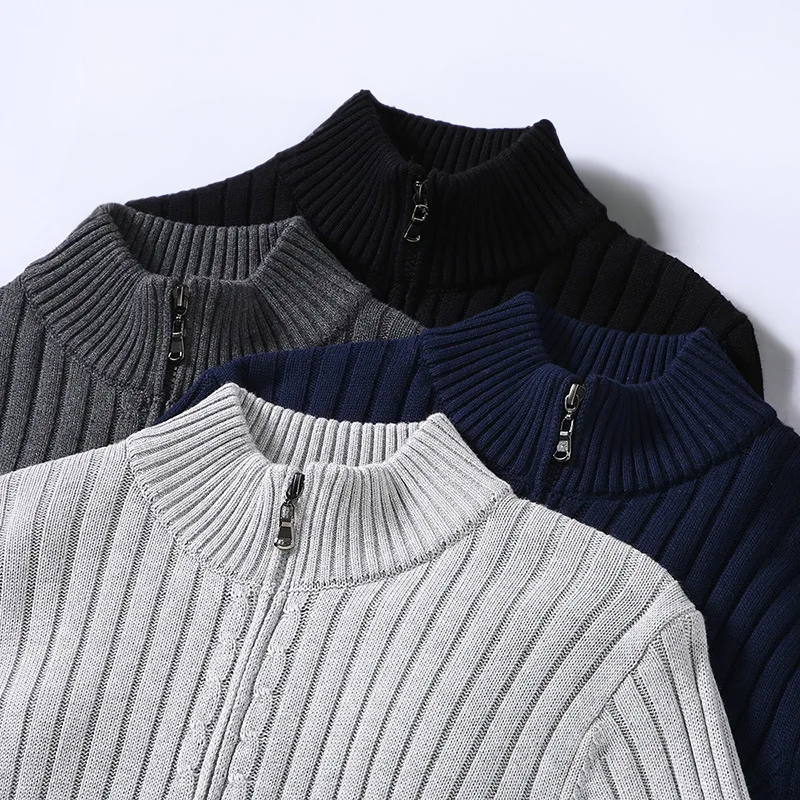 Oliver | Black Cardigan for Men with Modern Style 2