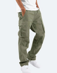 Oliver | Black Cargo Trousers for Men 3
