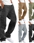 Oliver | Black Cargo Trousers for Men 4