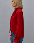 Olivia | Chic Tie Neck Blouse 2