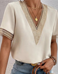 Olivia | Elegant Crochet Trim Blouse 6