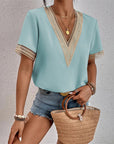 Olivia | Elegant Crochet Trim Blouse 7