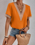 Olivia | Elegant Crochet Trim Blouse 8
