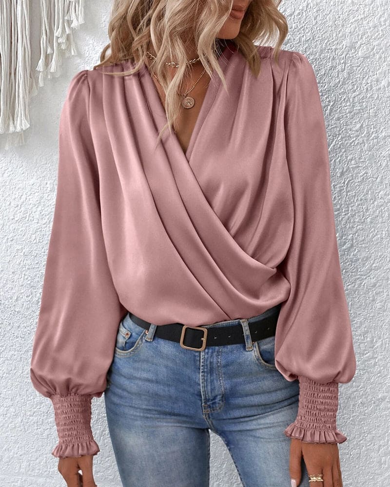 Olivia | Stylish Long Sleeve Blouse Tops 2