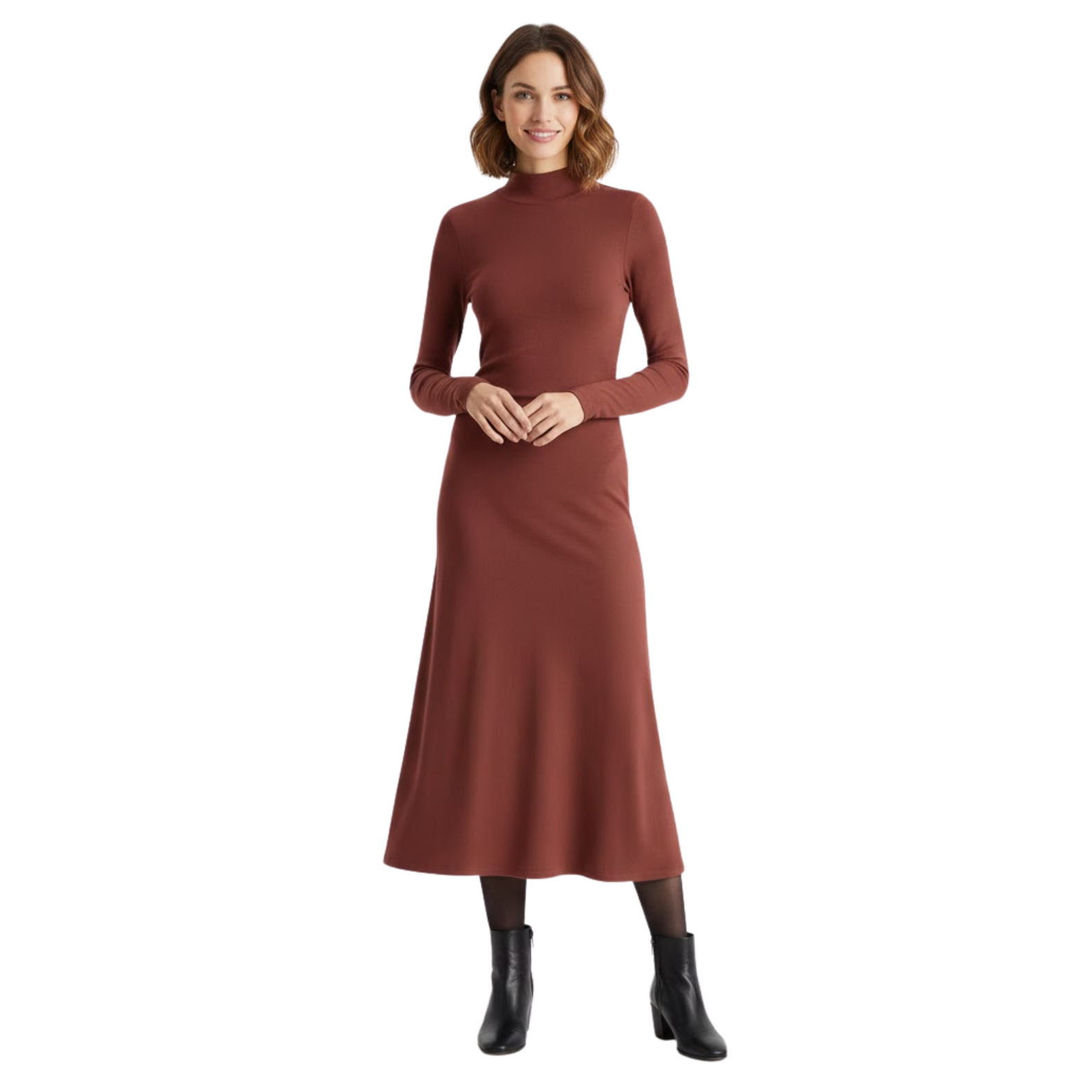Olivia | Womens Dress with Elegant Turtleneck 1
