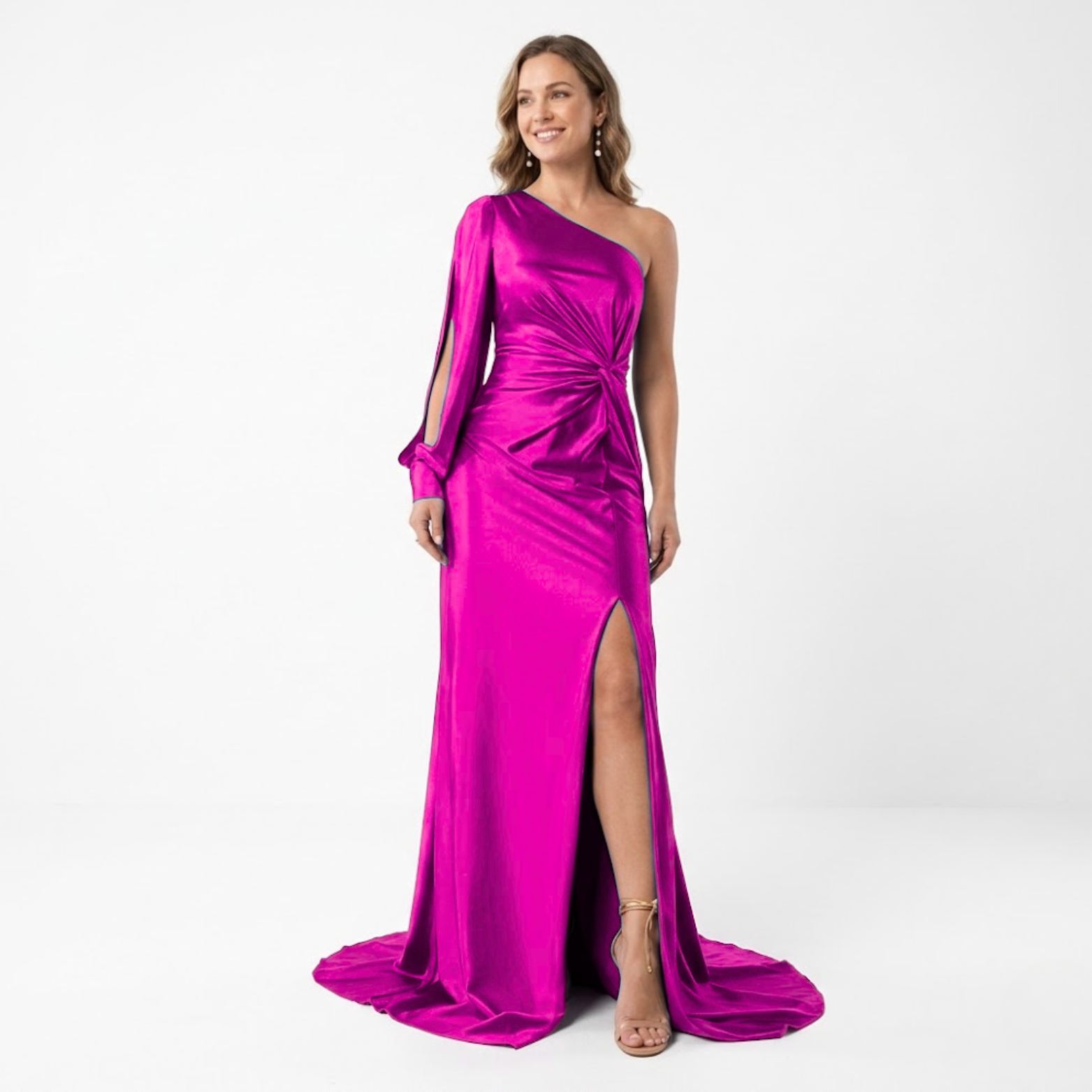 Sophia | Asymmetrical Evening Dress with High Slit 0