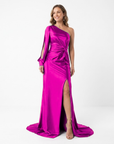 Sophia | Asymmetrical Evening Dress with High Slit 0
