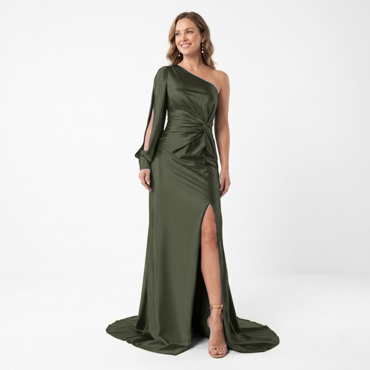 Sophia | Asymmetrical Evening Dress with High Slit 10