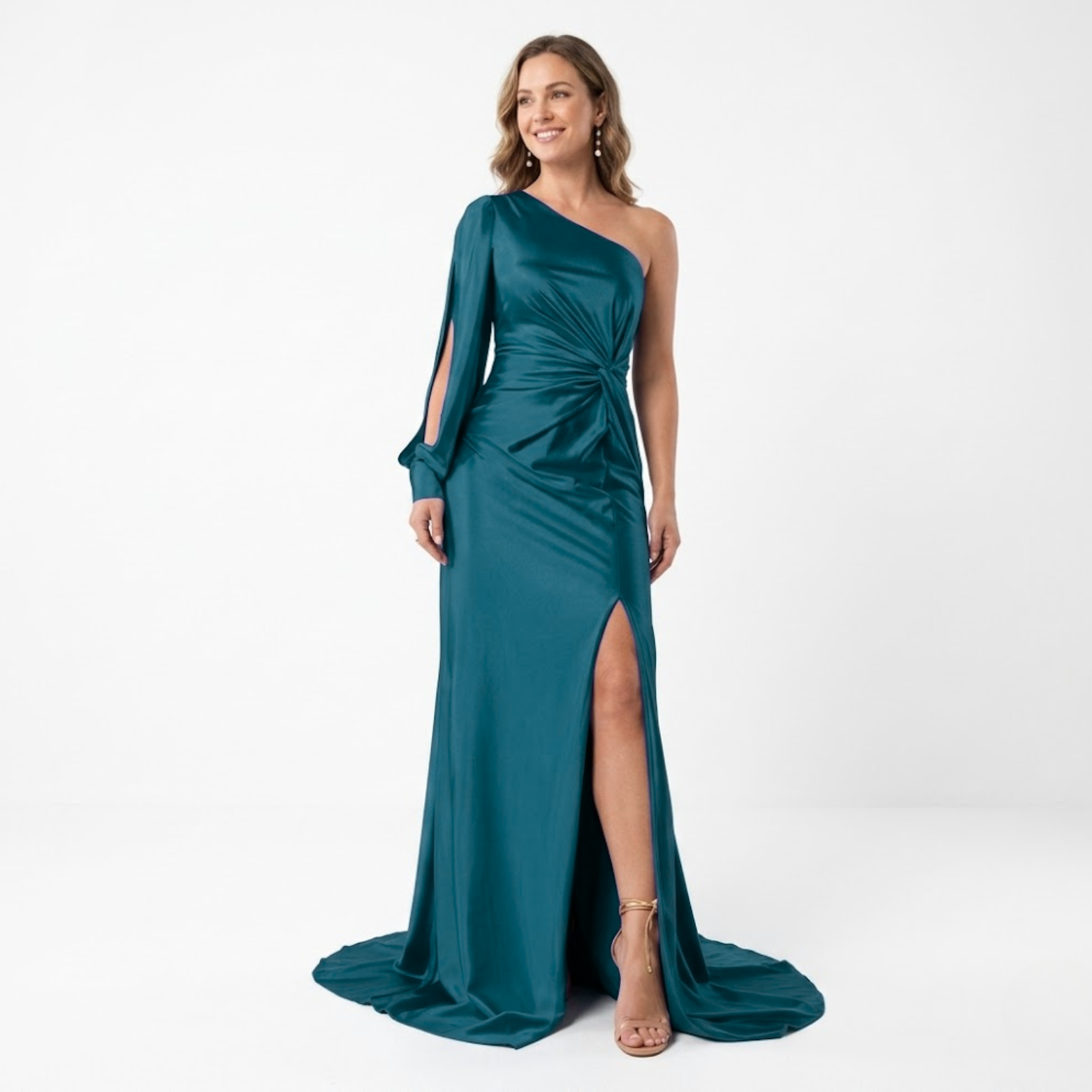 Sophia | Asymmetrical Evening Dress with High Slit 12